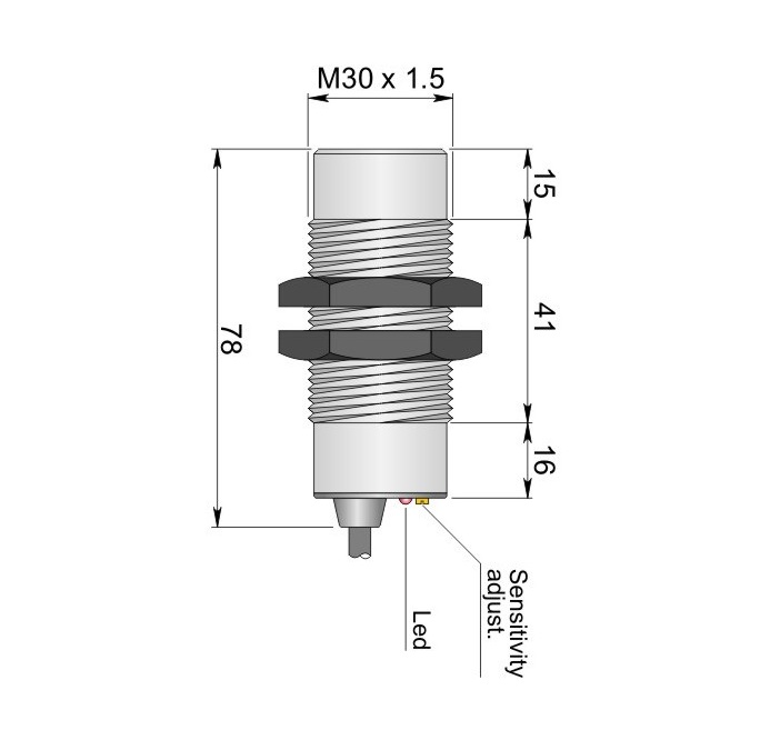 AECO Kapasitif Sensör - SC30SP-CE25 PNP NO+NC | İLX