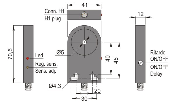 AECO İndüktif Halka Sensör - SIA05-CE PNP NO H1 R | İLX