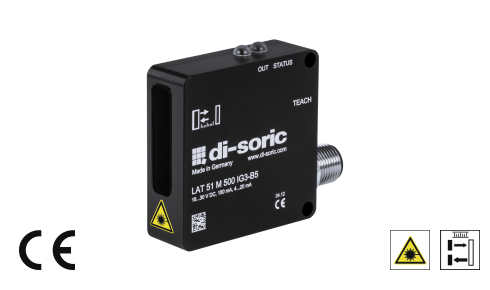 di-soric LAT 51 M 500 UG3-B5 Lazer Mesafe Sensörü
