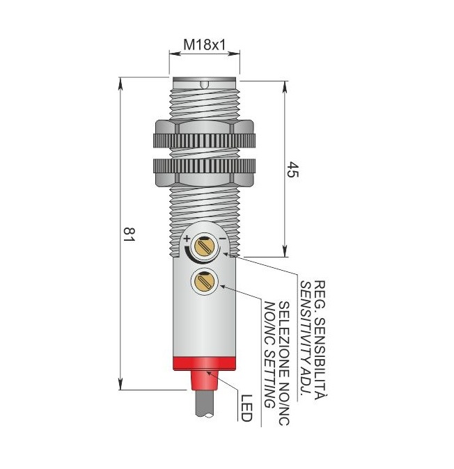 AECO Fotoelektrik Sensör - FT18-AR | İLX