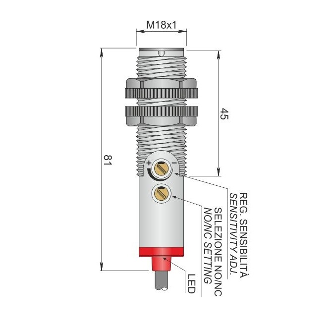 AECO Fotoelektrik Sensör - FT18- AP2 | İLX