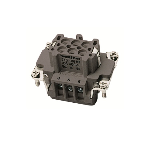 Walther-Werke 710106HT 6 Kutuplu Dişi İç 16 A 200 °C