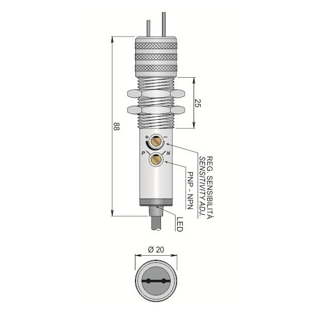 AECO Fotoelektrik Sensör - FT18SM-CFR | İLX