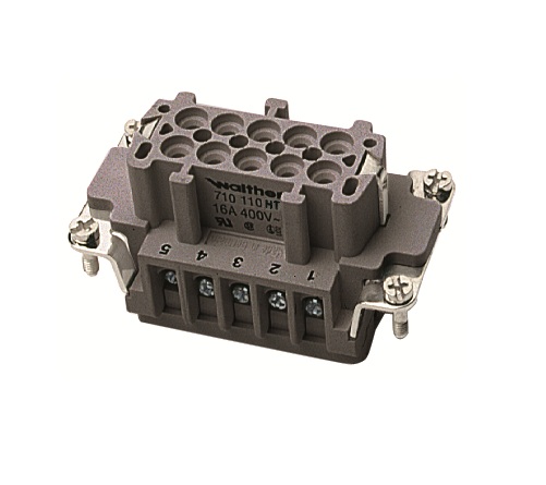 Walther-Werke 710110HT 10 Kutuplu Dişi İç 16 A 200 °C