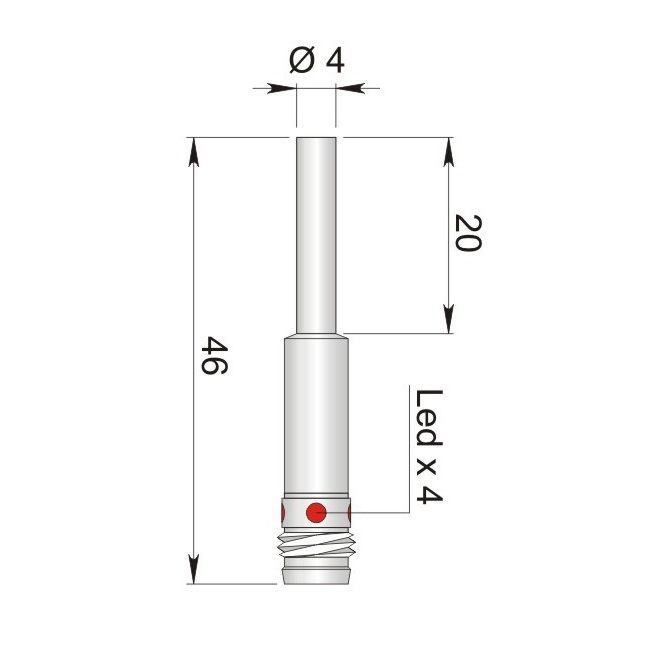 AECO İndüktif Sensör - SI4-CO.8 NPN NC H1 | İLX